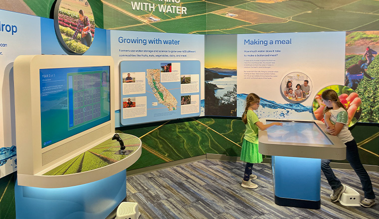 Sisters learning about water at Sacramento's MOSAC