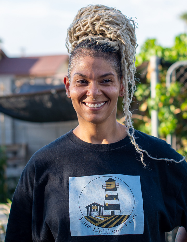 Cards Finding her way home: Grant winner grows food for her community